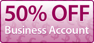 50% OFF - Business Account